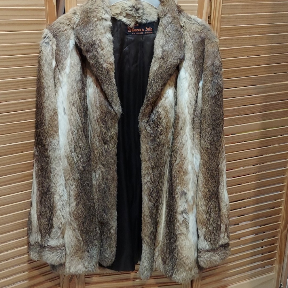 Fox fur coat